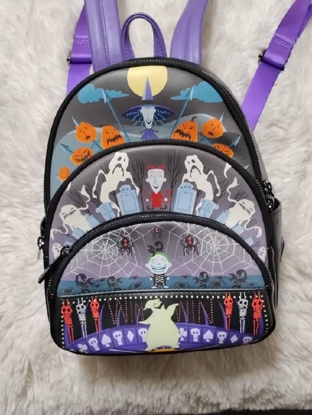 Lounge fly Girls Purple Halloween Character  Backpack